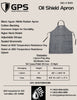 Oil Shield® Hycar, Black Nitrile Rubber Apron Mid-Weight 42
