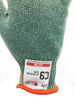 C9 Cut Resistant 10 GG Green Glove, Antimicrobial, Sizes S-L, Sold by Each
