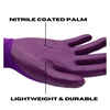 Red Steer A369 Flowertouch Lawn & Garden Gloves, Nitrile Palm, Pink, Purple or Red, Sizes S-L, Sold by Pair