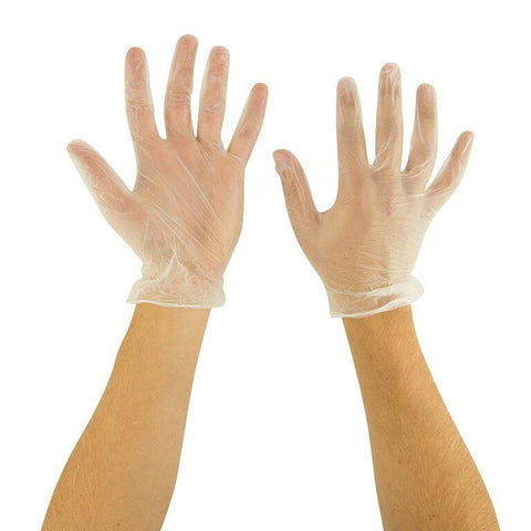 Vinyl Exam Powder Free Examination Gloves, 4 Mil, 100 Per Box, 10 Boxes Per Case