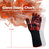 BBQ Grill Gloves, Premium Extreme Heat Resistant Up to 932℉, Great for BBQ, Oven and Grill, Non Slip, Silicone, Washable, Safe for Cooking, Grilling, Baking, 1 Glove