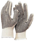 Cotton String Knit Double Sided Dots Gloves, Sold by Dozen - GPS Gloves