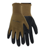 Red Steer Eco-Fiber 1150 Bamboo Blend Foam Latex Multi-Purpose Gloves, Brown/Soft Black, Sizes S-XL