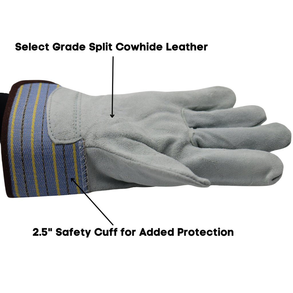 Red Steer 13163 Standard Suede Cowhide Leather Palm Glove, Sizes S-XL - GPS Gloves