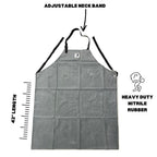 Oil Shield® Hycar, Black Nitrile Rubber Apron Mid-Weight 42", Food Service Safety - GPS Gloves