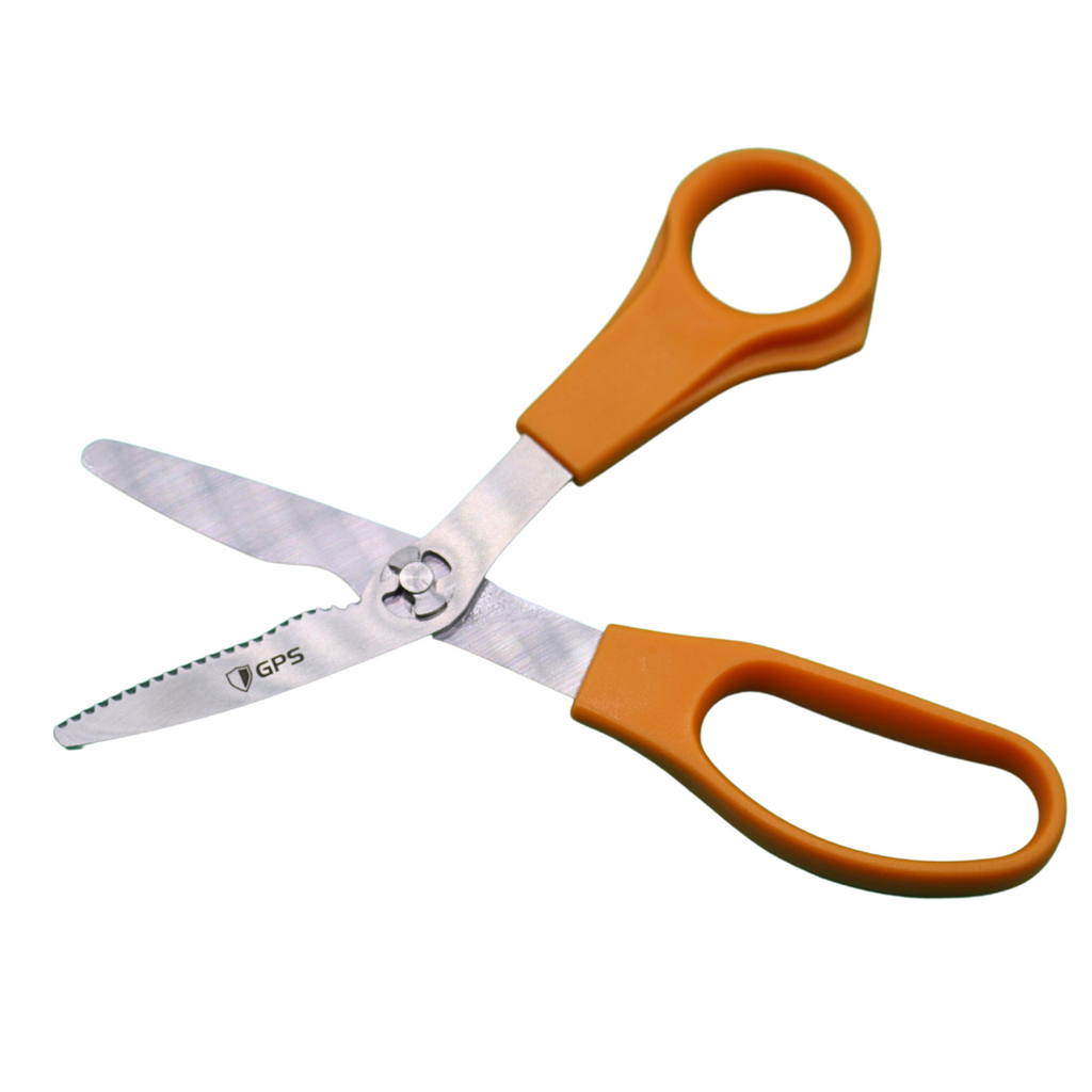 Take-Apart Safety Shears Orange Handle 7" - GPS Gloves