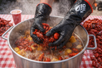 Oil Shield®, 18" High Temp Neoprene Red Banding & RAW Food Labeling Gloves, Sizes S & L - GPS Gloves