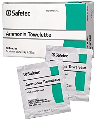 Ammonia Inhalants, Reflex Stimulant, 10 Per Box - GPS Gloves