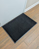 Mud Rug 2' x 3' Olefin Indoor Carpet Mats, Black, Vinyl Backing