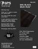 Mud Rug 3' x 5' Olefin Indoor Carpet Mats, Black, Vinyl Backing