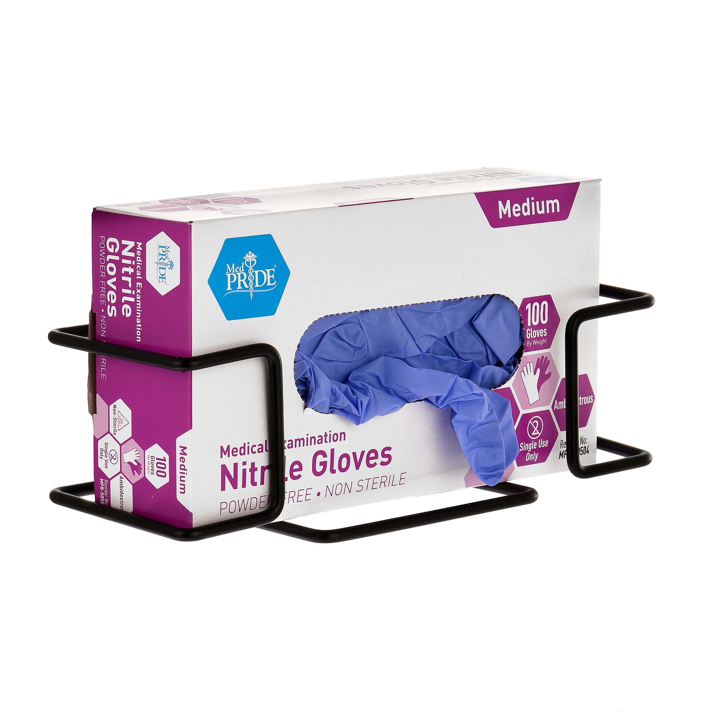 Wire Wall Mount Glove Dispenser, Black - GPS Gloves