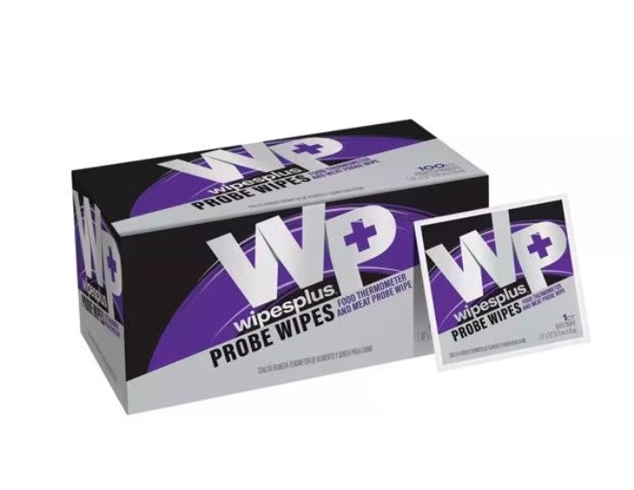 Wipes Plus Probe Wipes – Pre-Moistened Alcohol Thermometer Cleaning Wipes