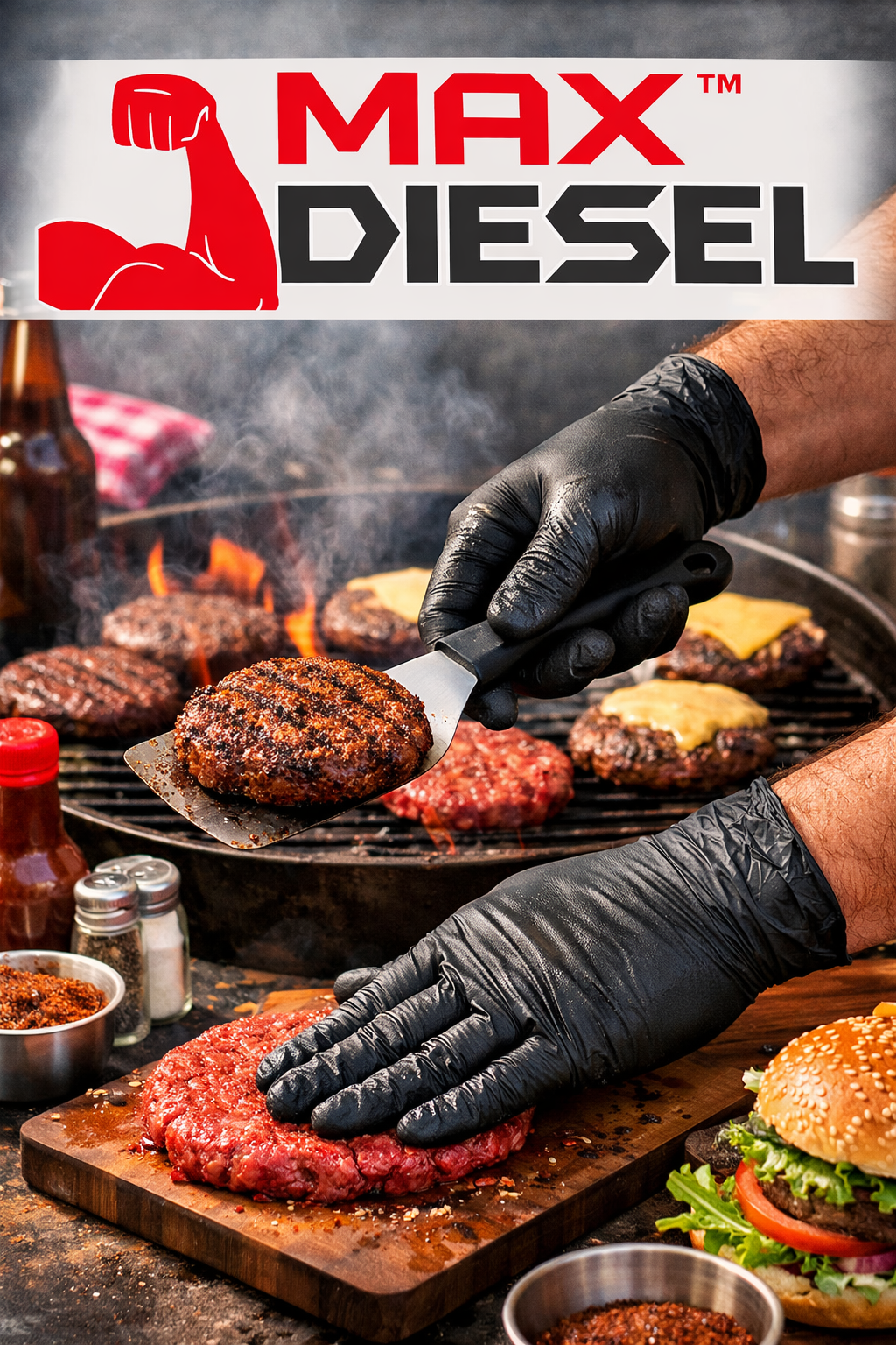 The Max Diesel® Nitrile Powder Free Disposable Gloves, 6 Mil, Ambidextrous, 100 Per Box, Sizes M-XXL - GPS Gloves