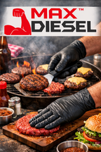The Max Diesel® Nitrile Powder Free Disposable Gloves, 6 Mil, Ambidextrous, 100 Per Box, Sizes M-XXL - GPS Gloves