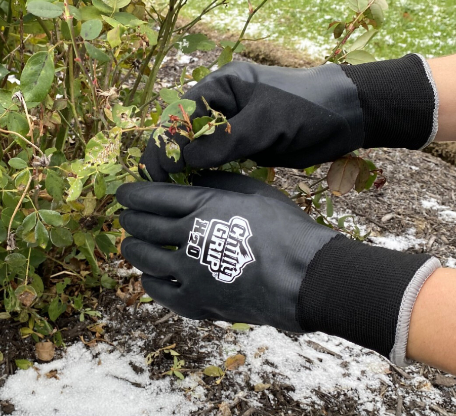Chilly Grip A326 Black Waterproof H2O Thermal Insulated Gloves, Snug-Fit Wrist, Textured Palm, Sizes M-XL - GPS Gloves