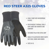 Chilly Grip Red Steer A325 H2O Waterproof Thermal Insulated Gloves, Gray, Snug-Fit Wrist, Textured Palm, Sizes M-XL