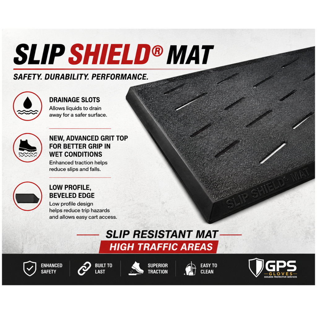 Slip Shield® Mat, Slip Resistant Floor Mat, 3' x 5', Commercial Kitchen Grade Nitrile Rubber