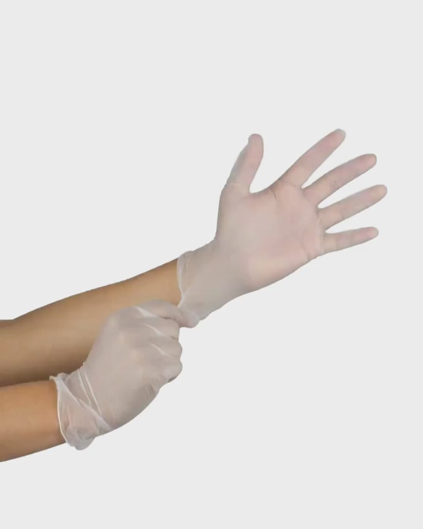 GPS Premium Vinyl Powder Free Disposable Gloves, 4 mil