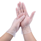 Duraskin Clear Vinyl Disposable Gloves, 4 MIL, Powder Free, 100 Gloves Per Box, Sizes S-XL - GPS Gloves