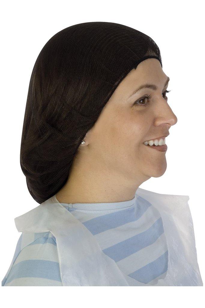 Nylon Hairnet Black Honeycomb 21 1/8 Pattern - 1000/case - GPS Gloves