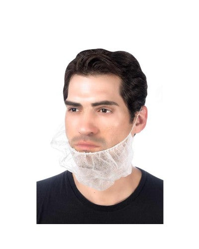 18", 21" White PolyGardTM beard covers, soft & lightweight, 1000 Per Case - GPS Gloves
