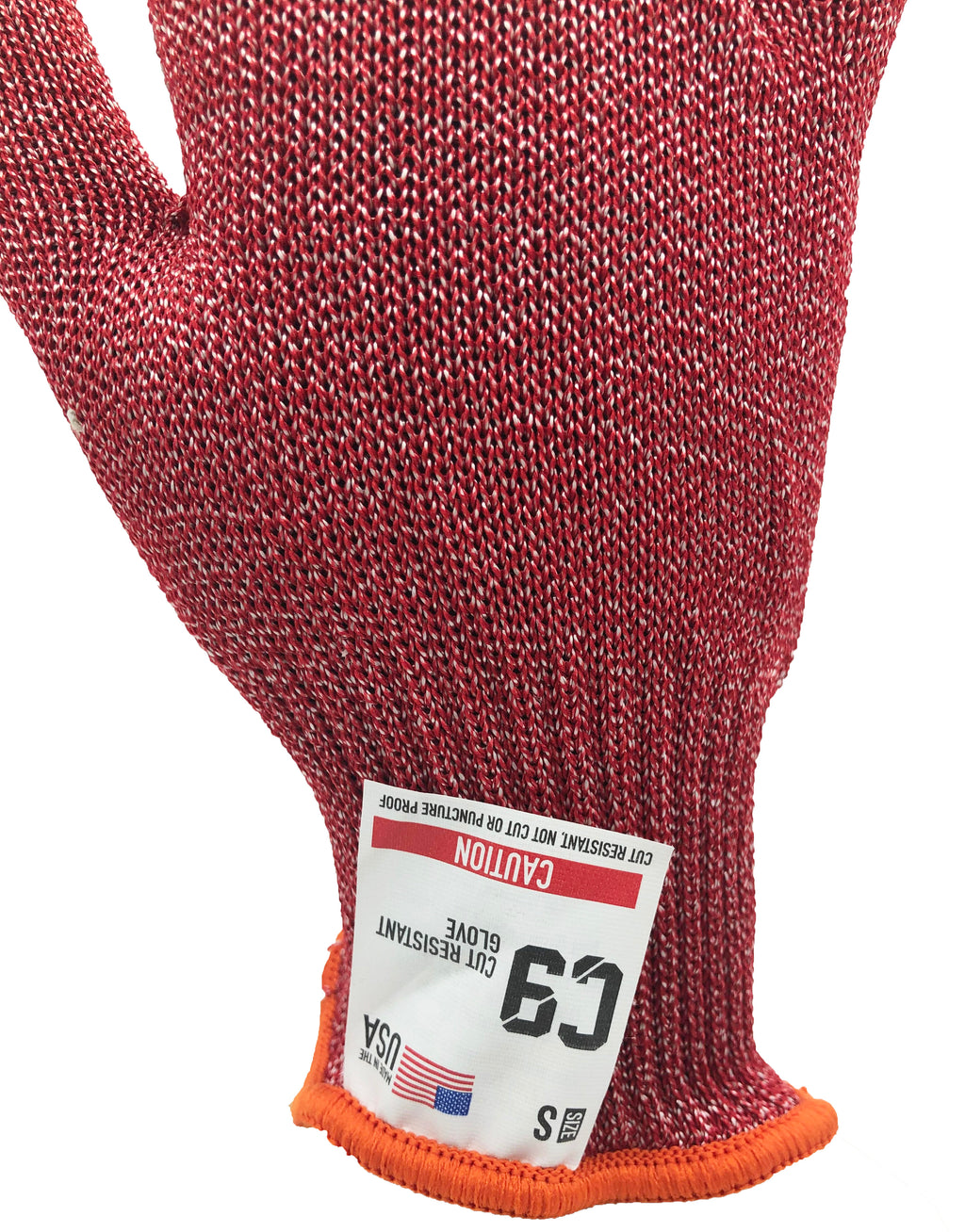 C9 Cut Resistant 10 GG Red Glove, Antimicrobial, Sizes S-XL, Sold by Each - GPS Gloves