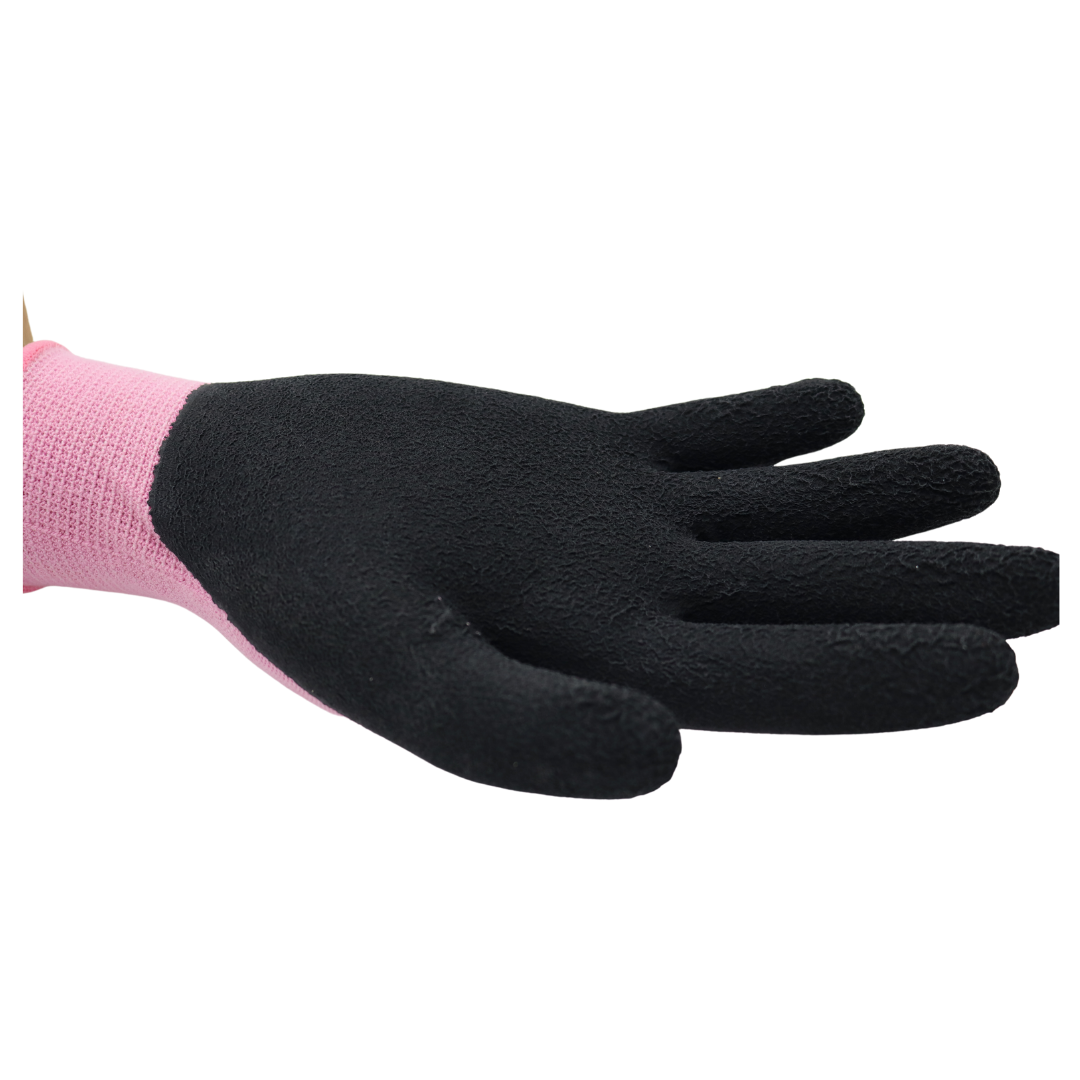 Red Steer 1151 Eco-Fiber Bamboo General Purpose Gloves, Pink & Purple, Latex Palm, Sizes S-L, Sold by Pair - GPS Gloves