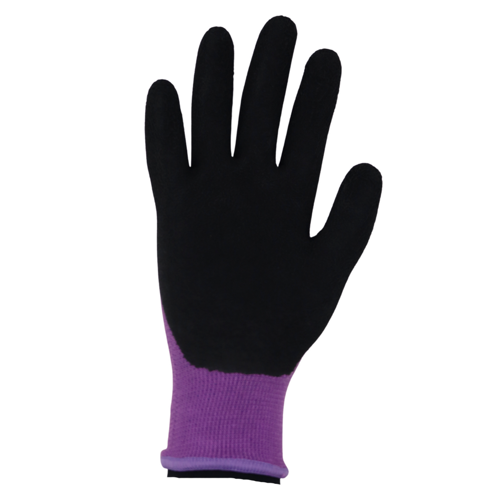 Red Steer 1151 Eco-Fiber Bamboo General Purpose Gloves, Pink & Purple, Latex Palm, Sizes S-L, Sold by Pair - GPS Gloves