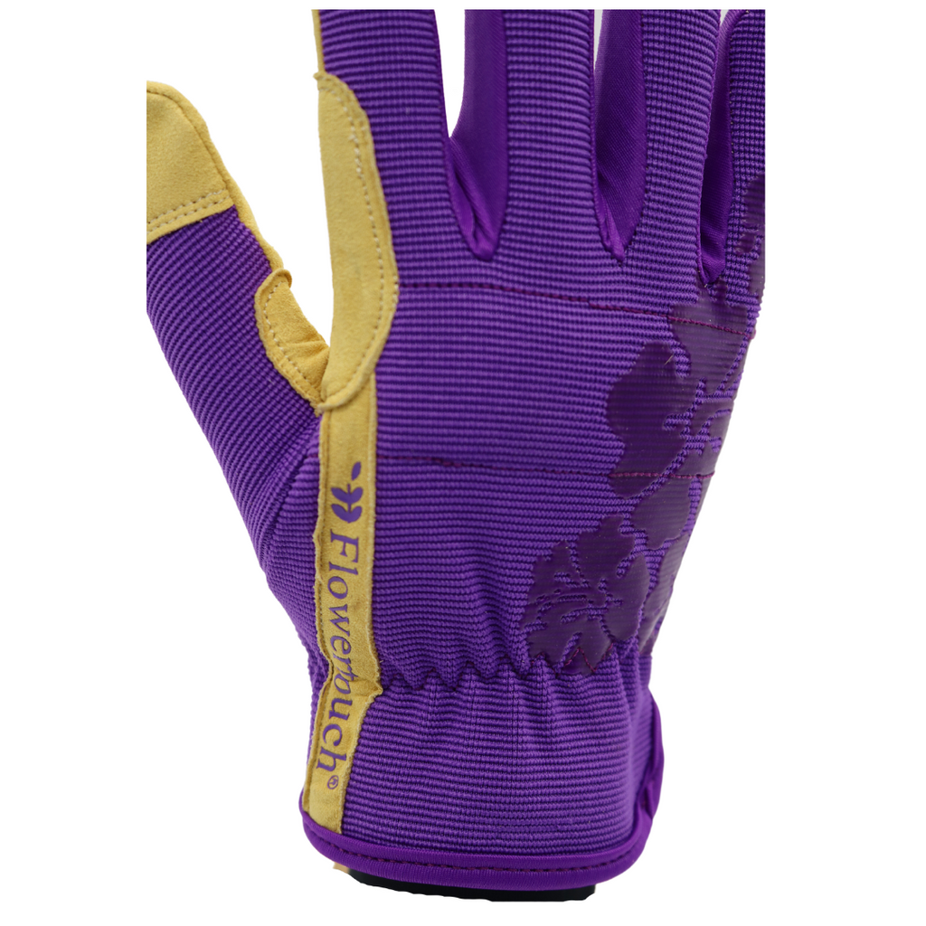 Red Steer 165W Flowertouch Synthetic Leather Women's Gloves, Durable High Dexterity Palm, Purple, Sizes S-L, Sold by Pair - GPS Gloves