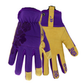 Red Steer 165W Flowertouch Synthetic Leather Women's Gloves, Durable High Dexterity Palm, Purple, Sizes S-L, Sold by Pair - GPS Gloves
