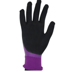 Red Steer A204 Flowertouch H2O Waterproof Purple Women's All Purpose Gloves, Nitrile Overdip, Sizes S-L, Sold by Pair - GPS Gloves