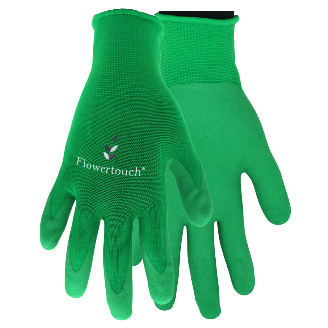 Chilly Grip A207 Flowertouch Foam Latex Palm All Purpose Gloves, Purple, Green, Red, Pink, Sizes S-L, Sold by Pair - GPS Gloves
