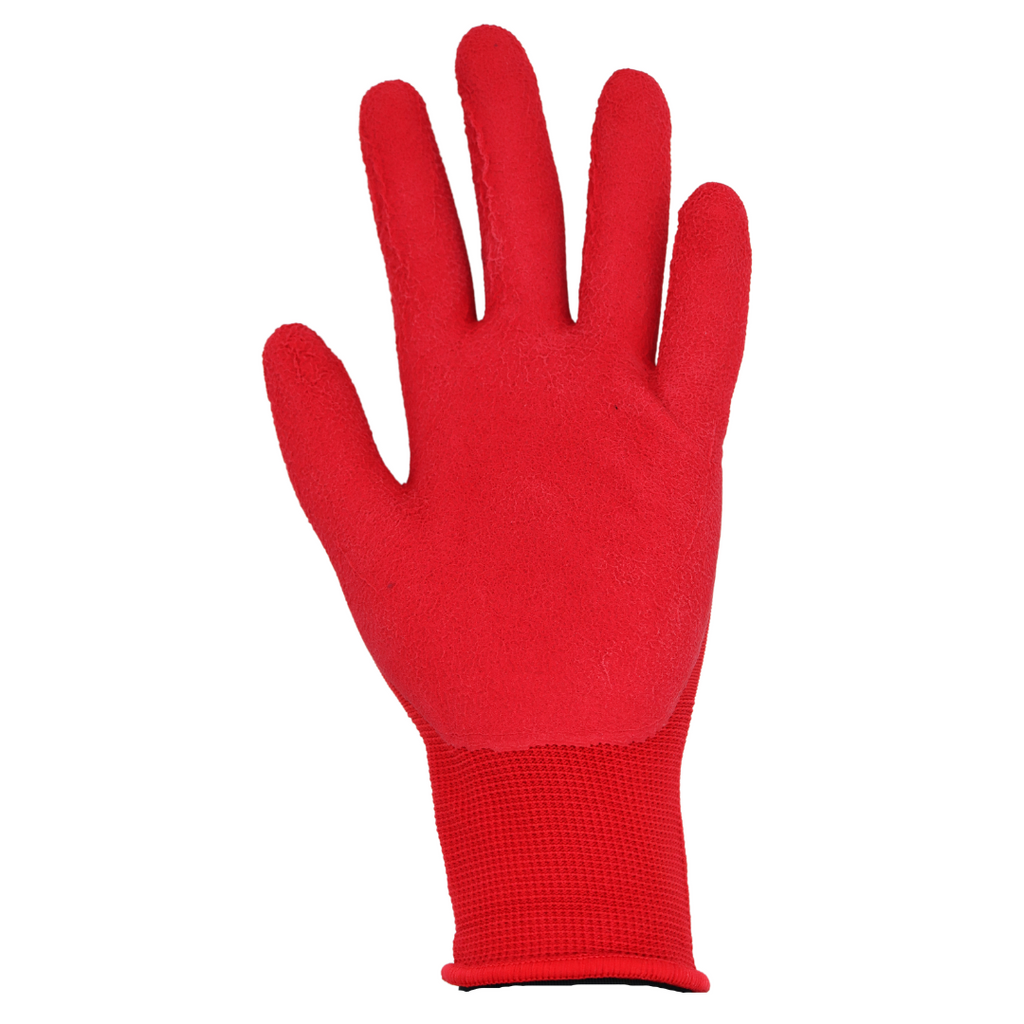Chilly Grip A207 Flowertouch Foam Latex Palm All Purpose Gloves, Purple, Green, Red, Pink, Sizes S-L, Sold by Pair - GPS Gloves