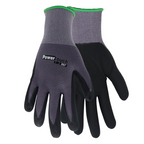 Red Steer 307-L Palm Coated Work Glove, Gray/Black, Sizes M-XL - GPS Gloves
