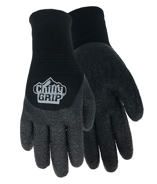 Red Steer Chilly Grip A328 Water Resistant Thermal Lined 3/4 Dip Rubber Palm, Sizes S-XXL, Sold By Pair - GPS Gloves
