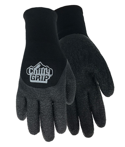Red Steer Chilly Grip A328 Water Resistant Thermal Lined 3/4 Dip Rubber Palm, Sizes S-XXL, Sold By Pair