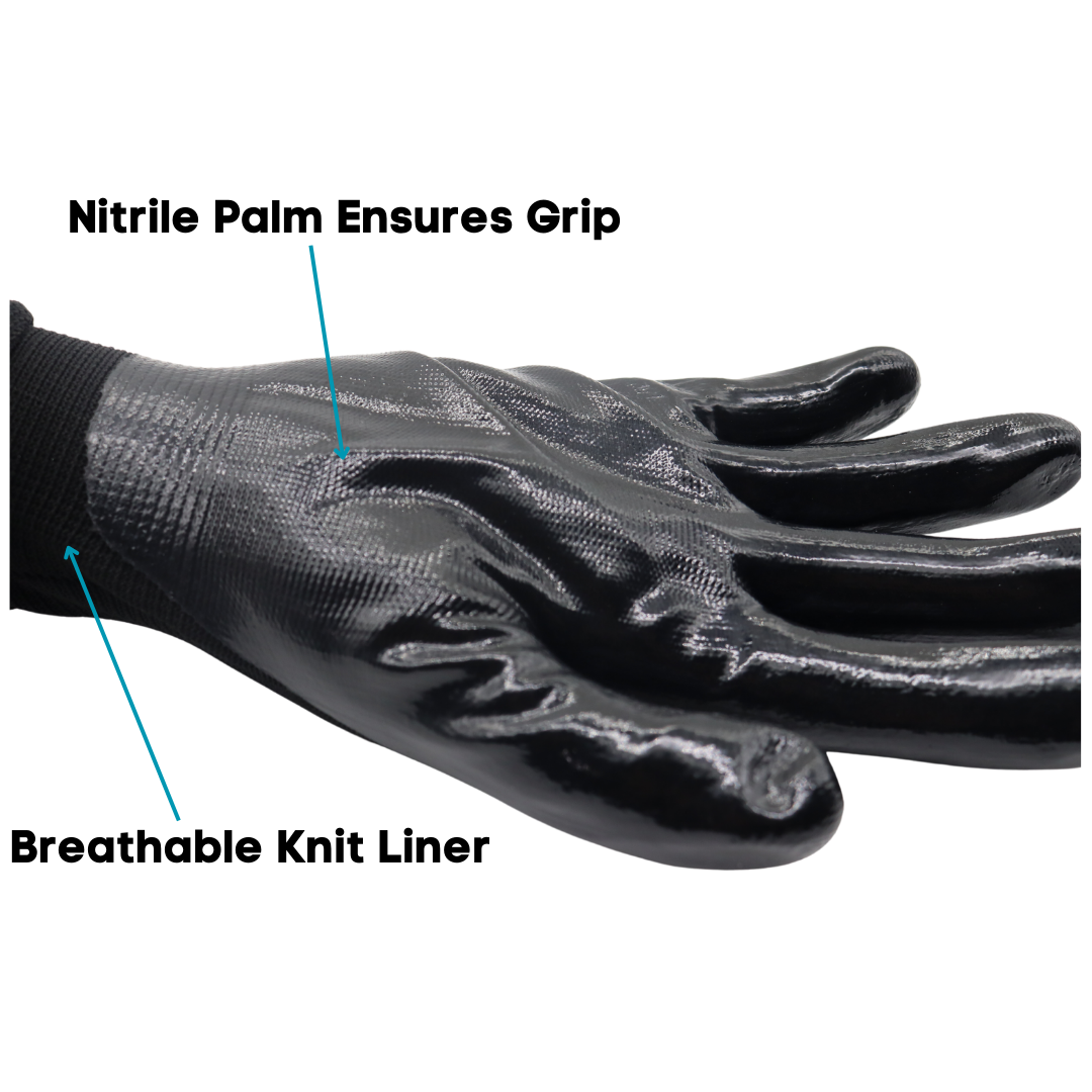 Red Steer A369B-M Palm Coated Work Glove, Sizes S-XL - GPS Gloves