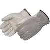 Leather Driver Gloves, Cowhide Drivers with Split Leather Back, Gray Split & Brown Split Options, Size Large