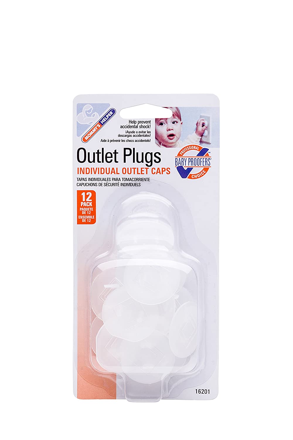 Safety Outlet Plugs 12 Pack, Clear - GPS Gloves