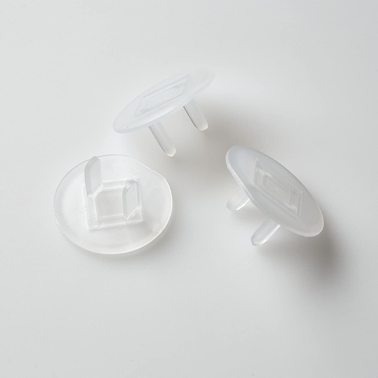 Safety Outlet Plugs 12 Pack, Clear - GPS Gloves