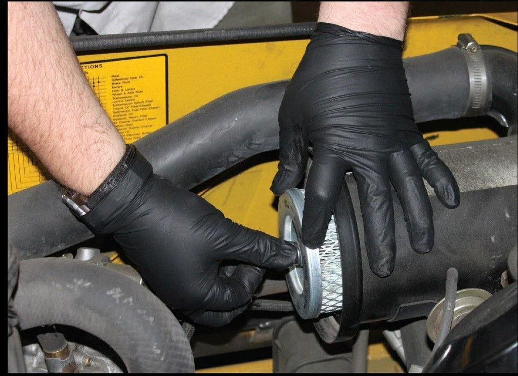 The Black Diesel Nitrile Powder Free Glove, 4 Mil, Ambidextrous, 100 Per Box - GPS Gloves