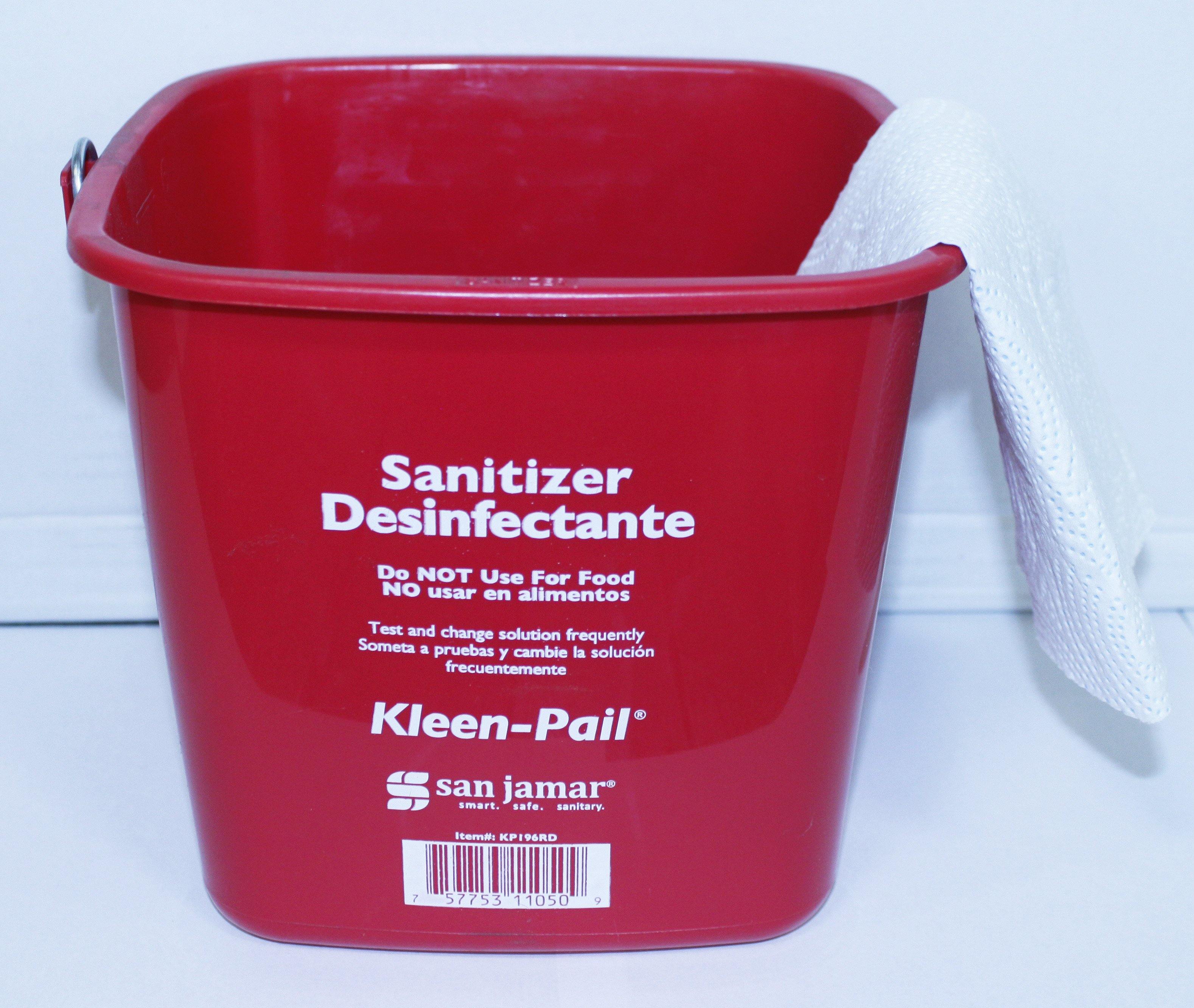 Sanitation Bucket Red 6 Qt., Food Service Safety - GPS Gloves