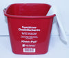 Sanitation Bucket Red 6 Qt., Food Service Safety