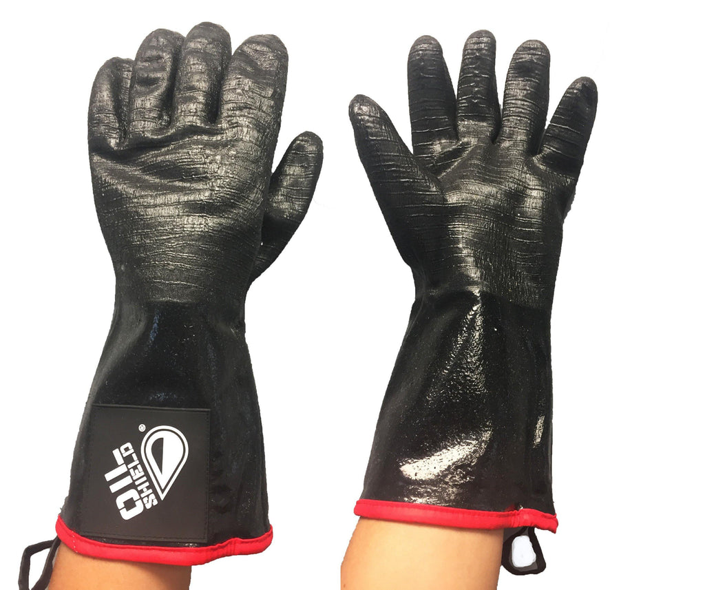 Oil Shield®, 14" High Temp Neoprene Insulated Gloves, Men's Size L - GPS Gloves