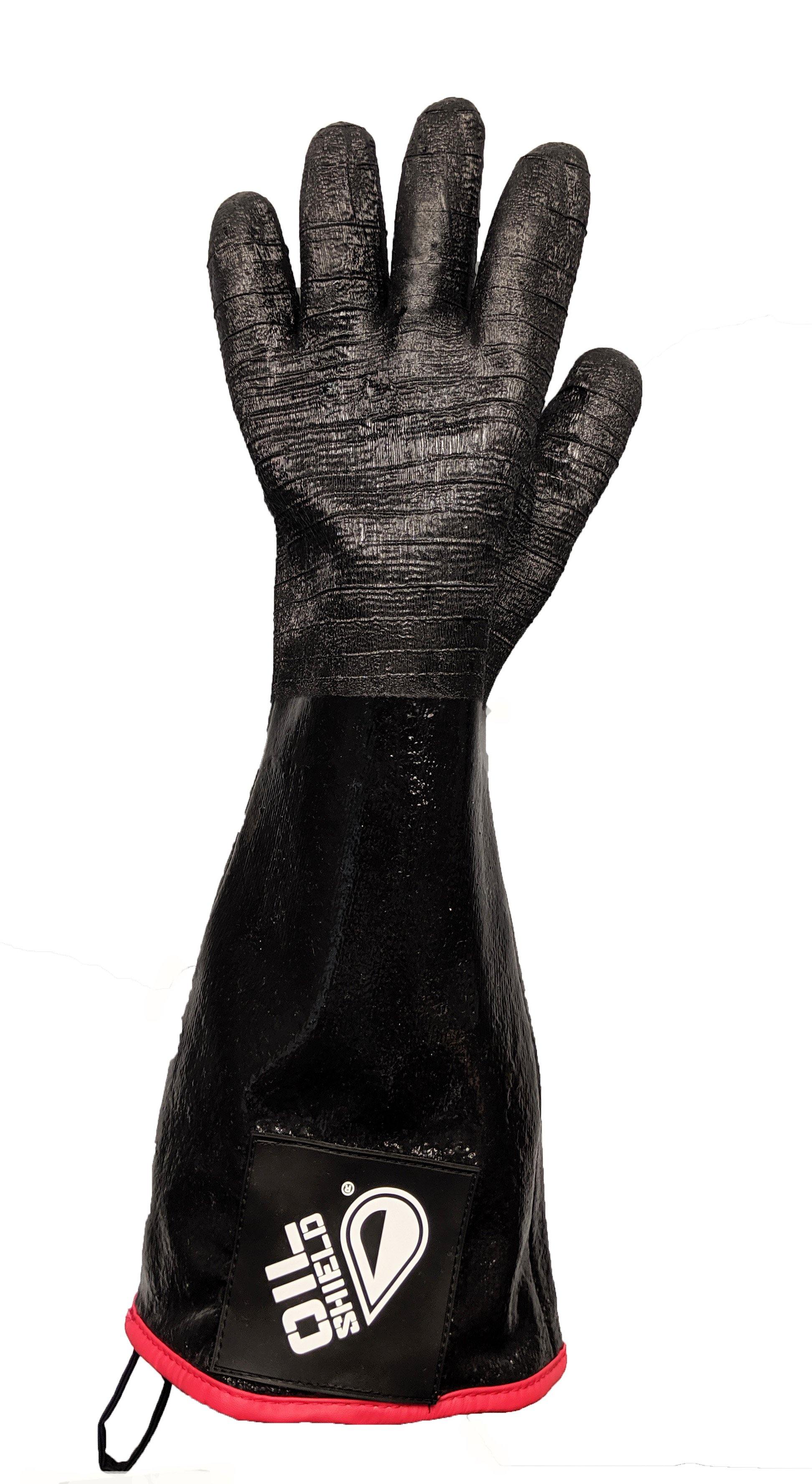Oil Shield®, 18" High Temp Insulated Neoprene Gloves - Mens Sizes S-XL - GPS Gloves