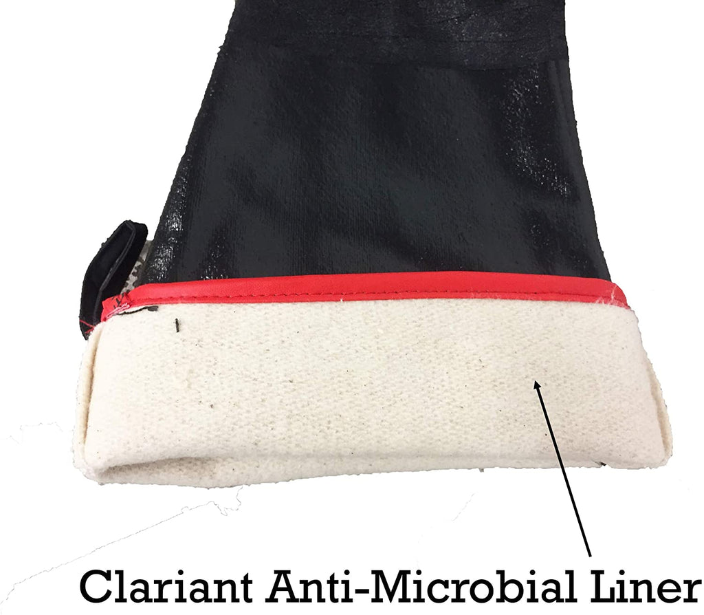 18" Oil Shield Neoprene Glove, Hot Oil/ BBQ Gloves, Anti-Microbial Liner Protected by Clariant, Men's Size Large, Sold by Pair - GPS Gloves