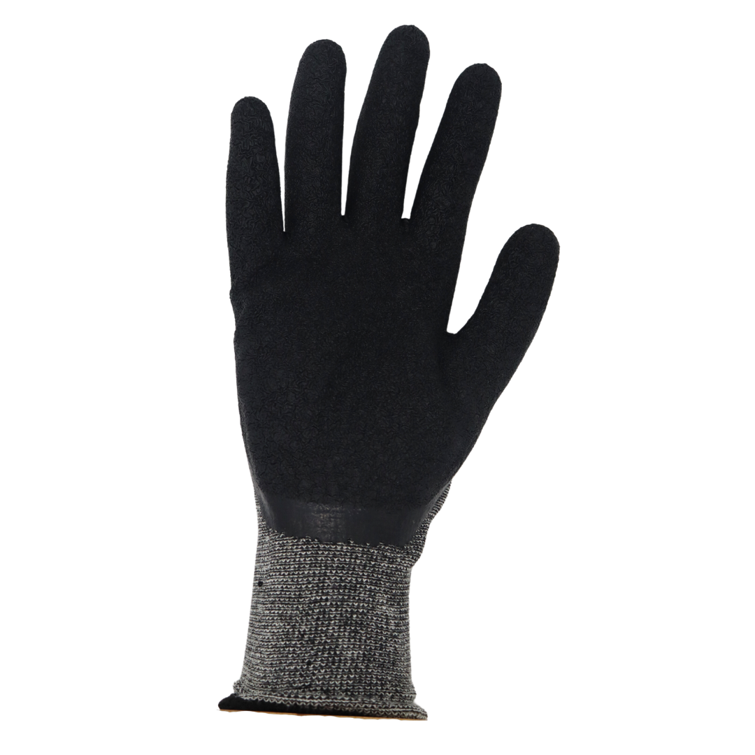 Red Steer A201S/M Powertouch Natural Rubber Palm Dipped Glove, Grey/Black, Sizes S-XL - GPS Gloves