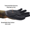 Red Steer PowerGrip Camo A302 Rubber Palm Full-Fingered Work & General Purpose Gloves, Sizes M-XL