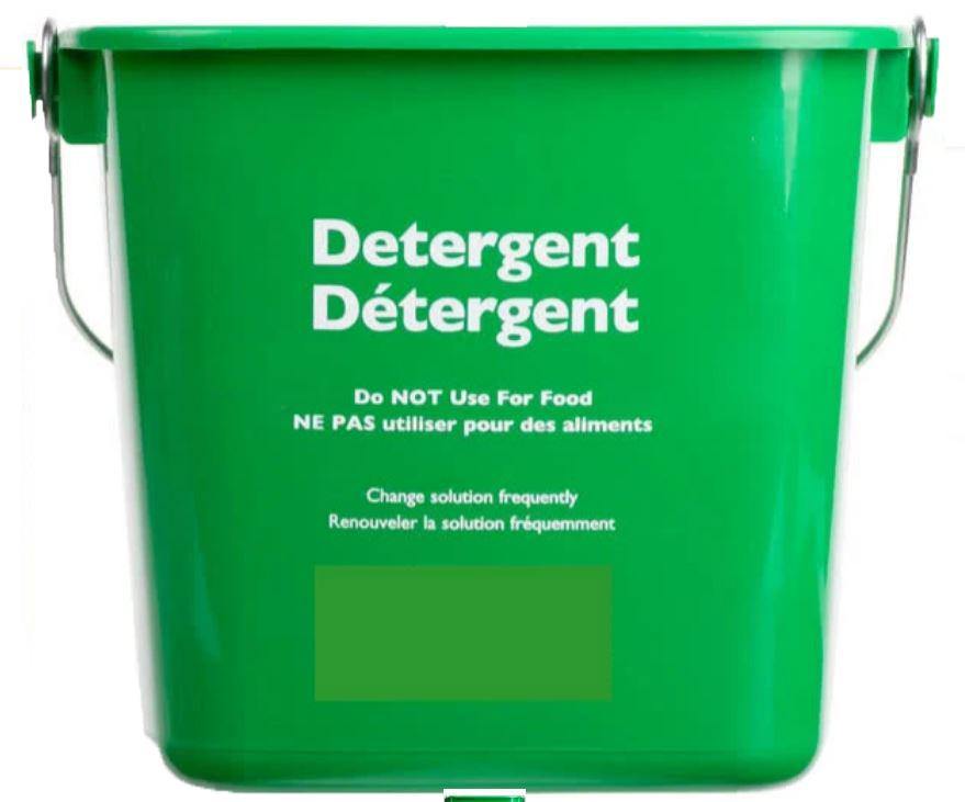 Detergent Bucket Green, 6 Qt., Food Service Safety - GPS Gloves