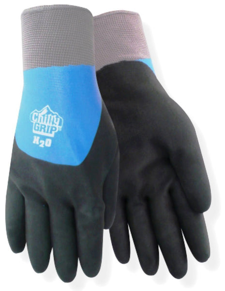 Chilly Grip H2O Waterproof Thermal Lined Nitrile Overdip Gloves, Sizes M-XXL